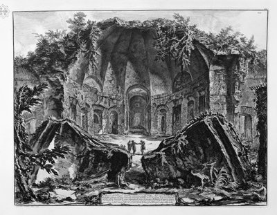 Überreste des Tempels des Gottes Canopus in der Villa Adriana in Tivoli von Giovanni Battista Piranesi